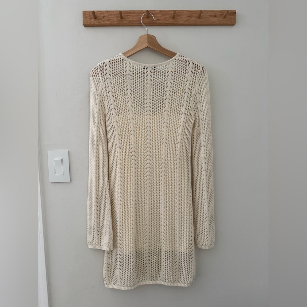 Shona Joy Arlo Long Sleeve Mini Dress Ivory XS Brand New - Picture 4 of 7